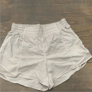 White lululemon shorts